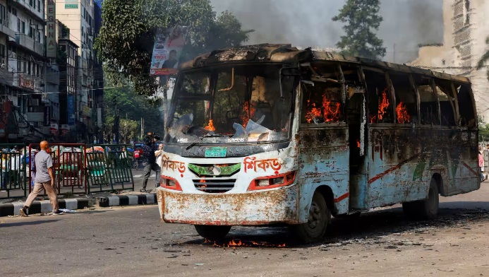 Bangladesh opposition attempts transport blockade in bid to oust Hasina