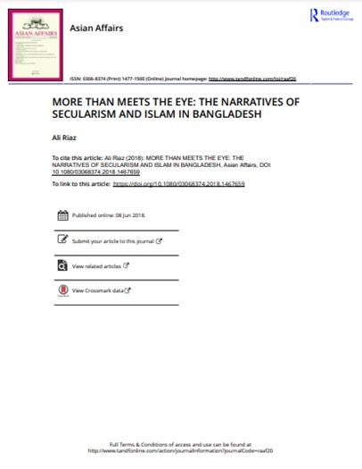MORE THAN MEETS THE EYE: THE NARRATIVES OF SECULARISM AND ISLAM IN BANGLADESH